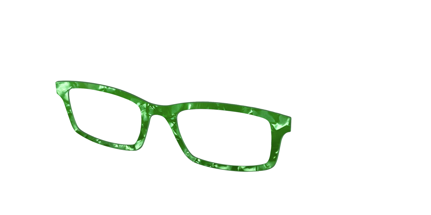 The Peridot Pearl Marble - Angle Top Image - Pair Eyewear