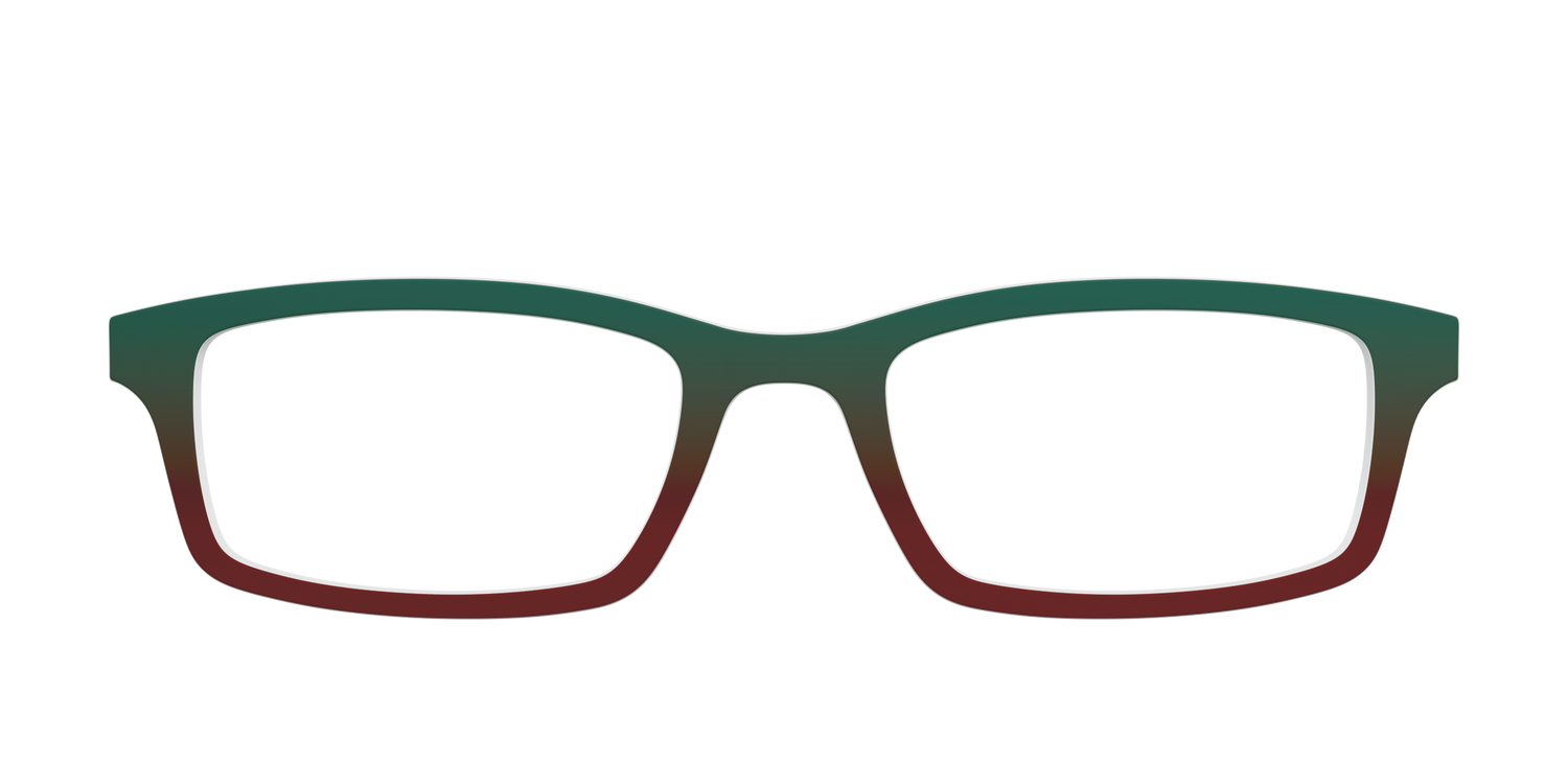 The Pine to Garnet Gradient - Front Top Image - Pair Eyewear
