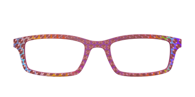 The Pink Holographic Spheres - Front Top Thumbnail - Pair Eyewear