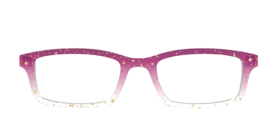 The Pink Ombre Gold Foil Crystal - Front Top Thumbnail - Pair Eyewear