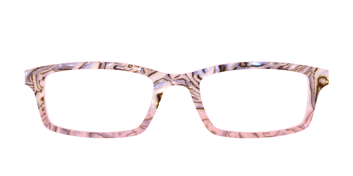 The Pink Conch Shell Pearl Crystal Split - Front Top Image - Pair Eyewear