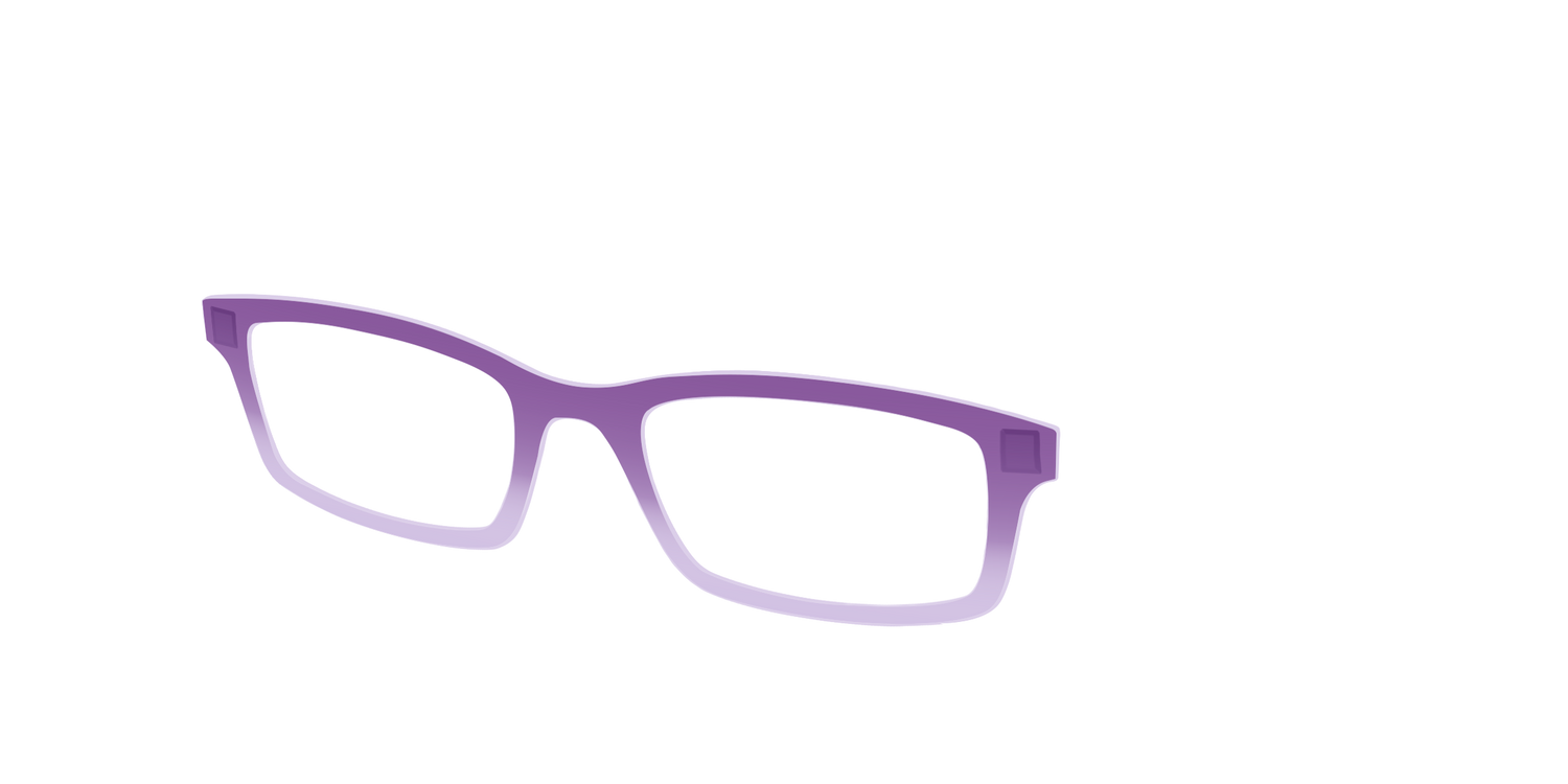 The Plum to Lilac Gradient Crystal - Angle Top Image - Pair Eyewear