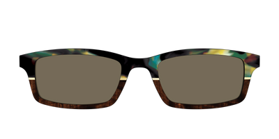 The Polarized Mirage Split with Gold Foil Sun Top - Front Top Thumbnail - Pair Eyewear