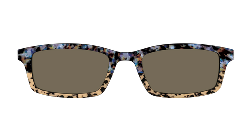 The Polarized Oasis Tortoise Split Sun Top - Pair Eyewear