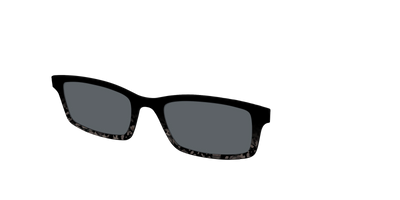 The Polarized Shaded Tortoise Sun Top - Angle Top Thumbnail - Pair Eyewear