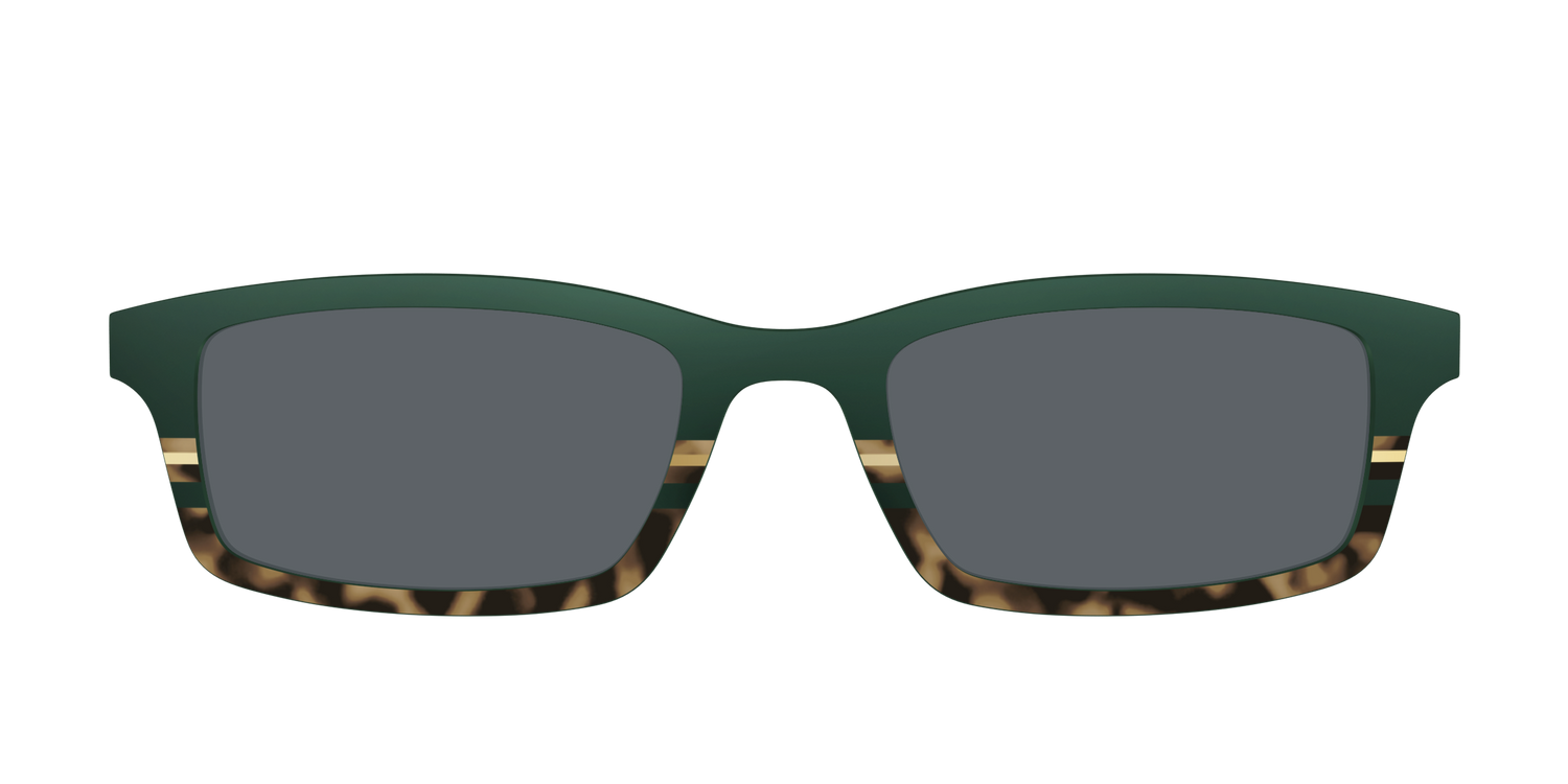 The Polarized Spruce Tortoise Sun Top - Front Top Image - Pair Eyewear