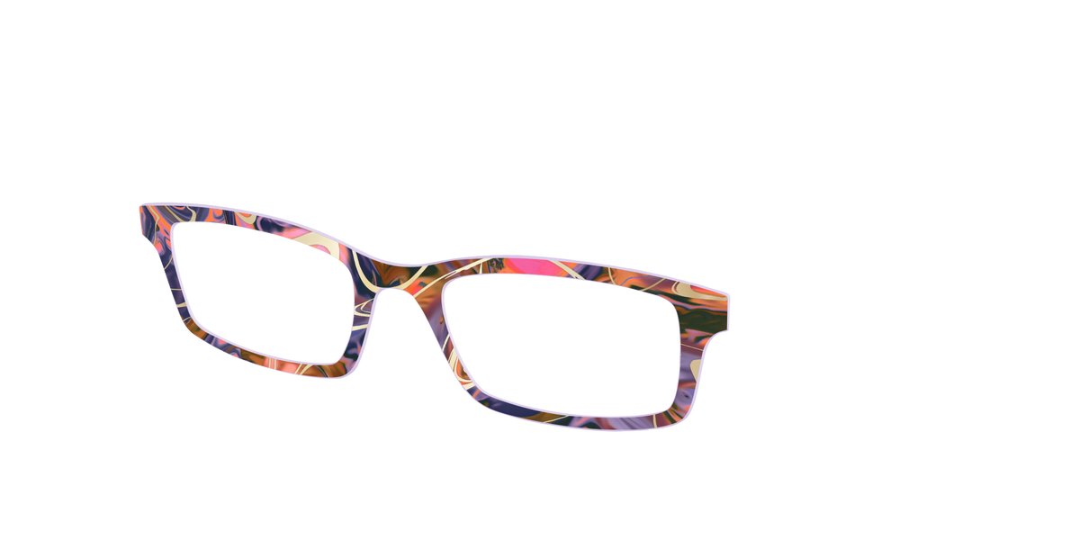 The Potion Marble with Gold Foil - Angle Top Image - Pair Eyewear