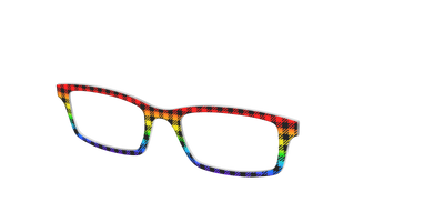 The Primary Plaid - Angle Top Thumbnail - Pair Eyewear