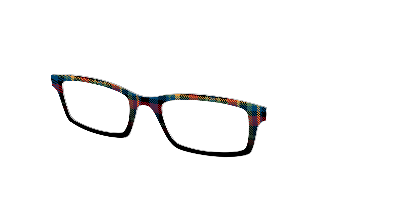 The Principal Plaid - Angle Top Image - Pair Eyewear