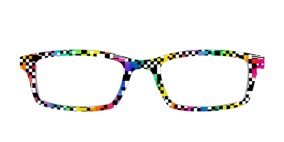 The Prismatic Check - Front Top Thumbnail - Pair Eyewear