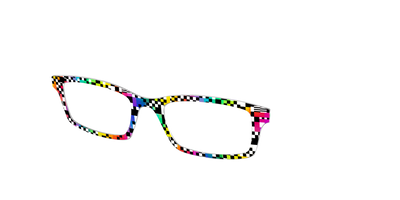 The Prismatic Check - Angle Top Thumbnail - Pair Eyewear