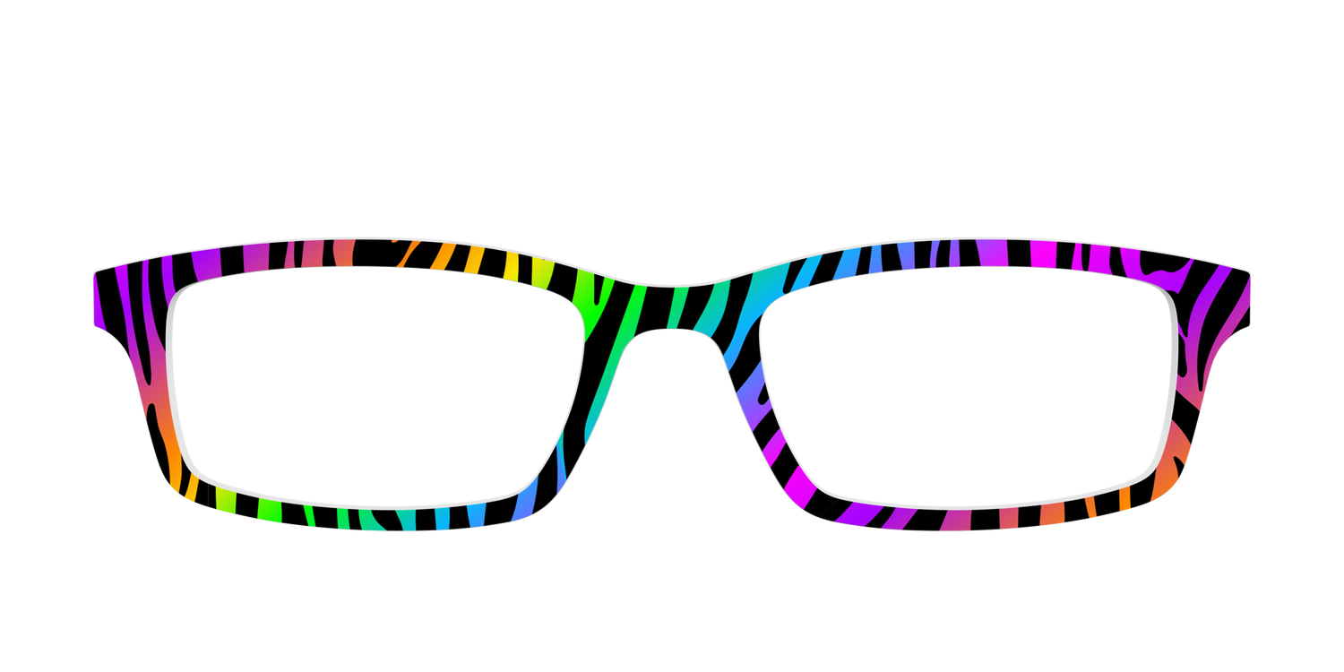 The Prismatic Zebra - Front Top Image - Pair Eyewear