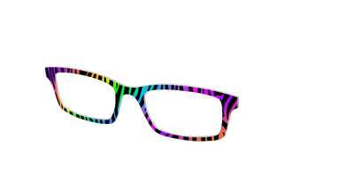The Prismatic Zebra - Angle Top Thumbnail - Pair Eyewear