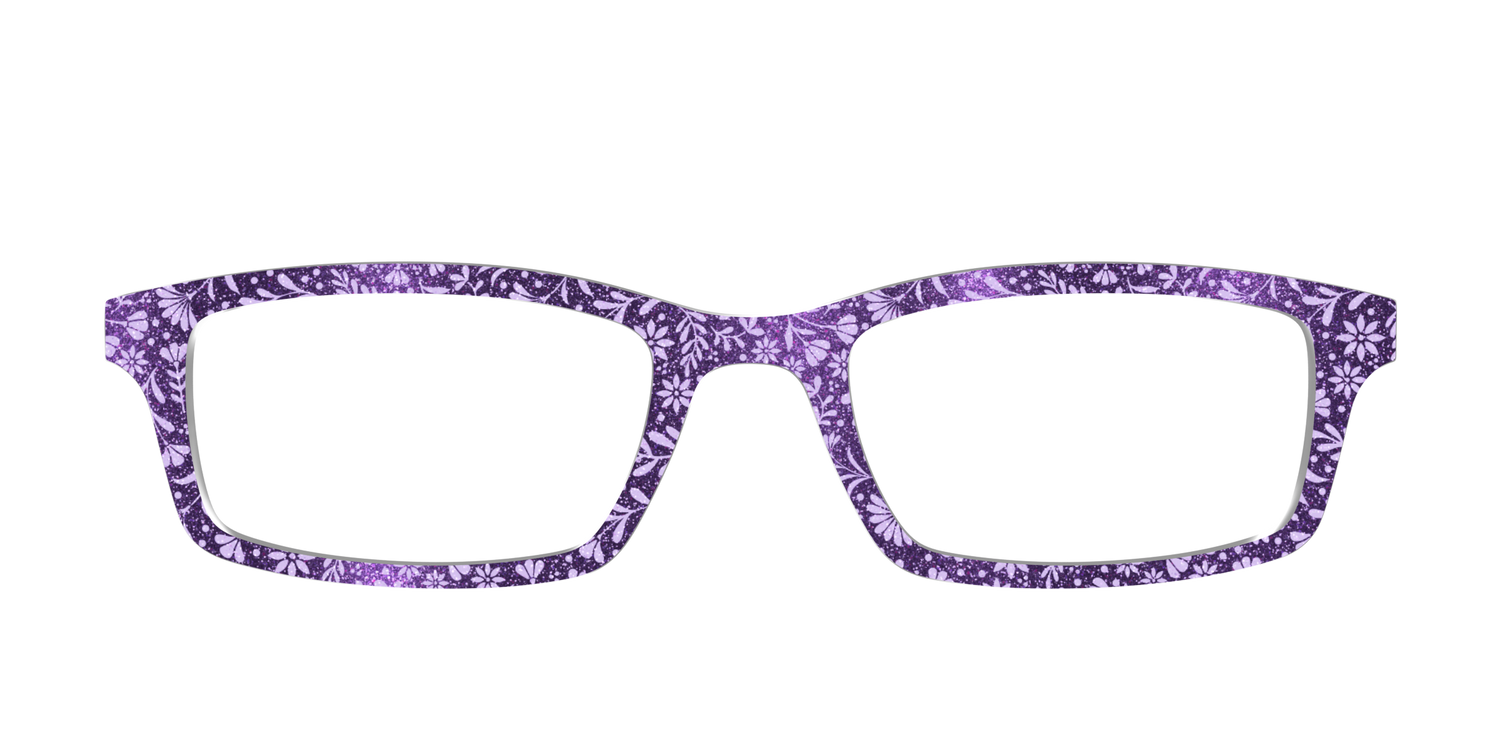 The Purple Shimmer Botanical - Front Top Image - Pair Eyewear