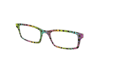 The Rainbow Celtic Chrome - Angle Top Thumbnail - Pair Eyewear