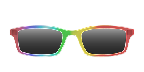 The Polarized Rainbow Gradient Sun Top - Pair Eyewear