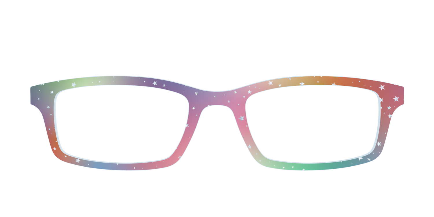 The Rainbow Holographic Celestial - Front Top Image - Pair Eyewear