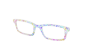 The Rainbow Splatter - Angle Top Thumbnail - Pair Eyewear
