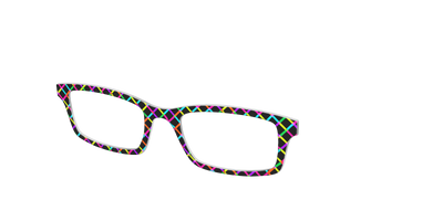 The Rainbow Windowpane - Angle Top Thumbnail - Pair Eyewear