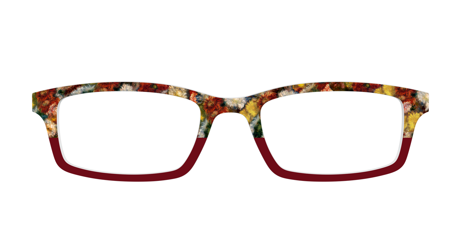 Renoir Bouquet of Chrysanthemums - Front Top Image - Pair Eyewear