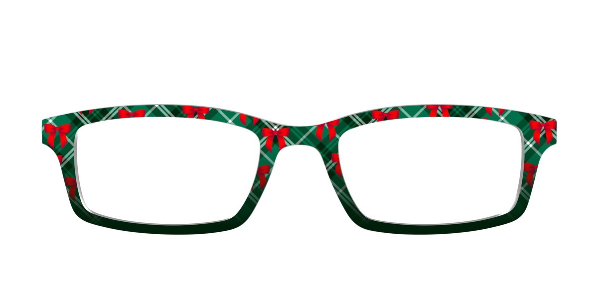 The Ribbon-Clad Plaid - Front Top Image - Pair Eyewear