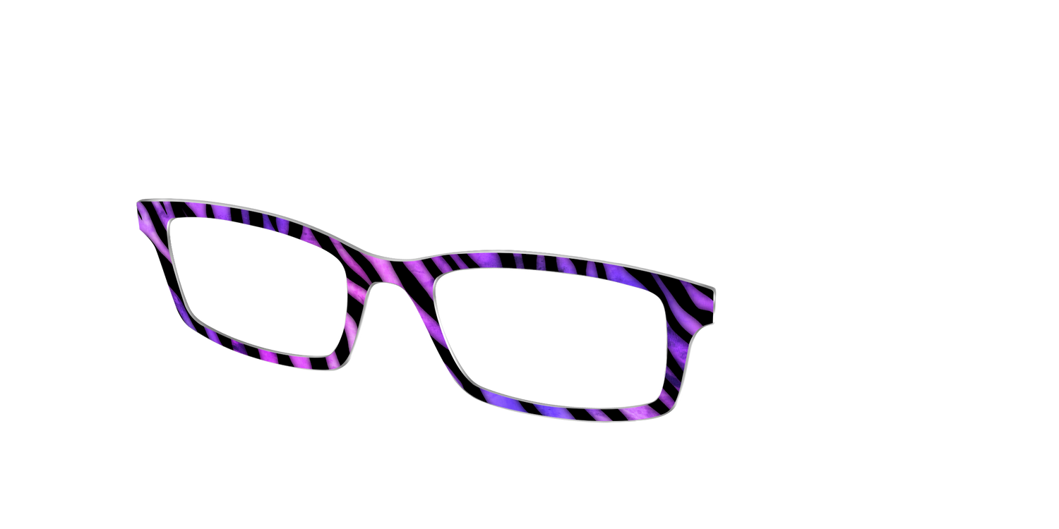 The Rockin' Tiger Stripes - Angle Top Image - Pair Eyewear