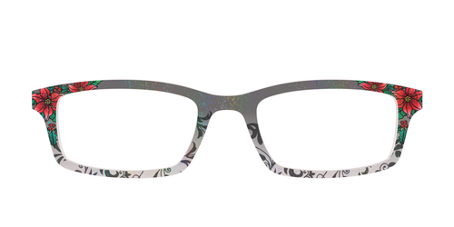 The Romantic Poinsettia Holographic Crystal - Pair Eyewear