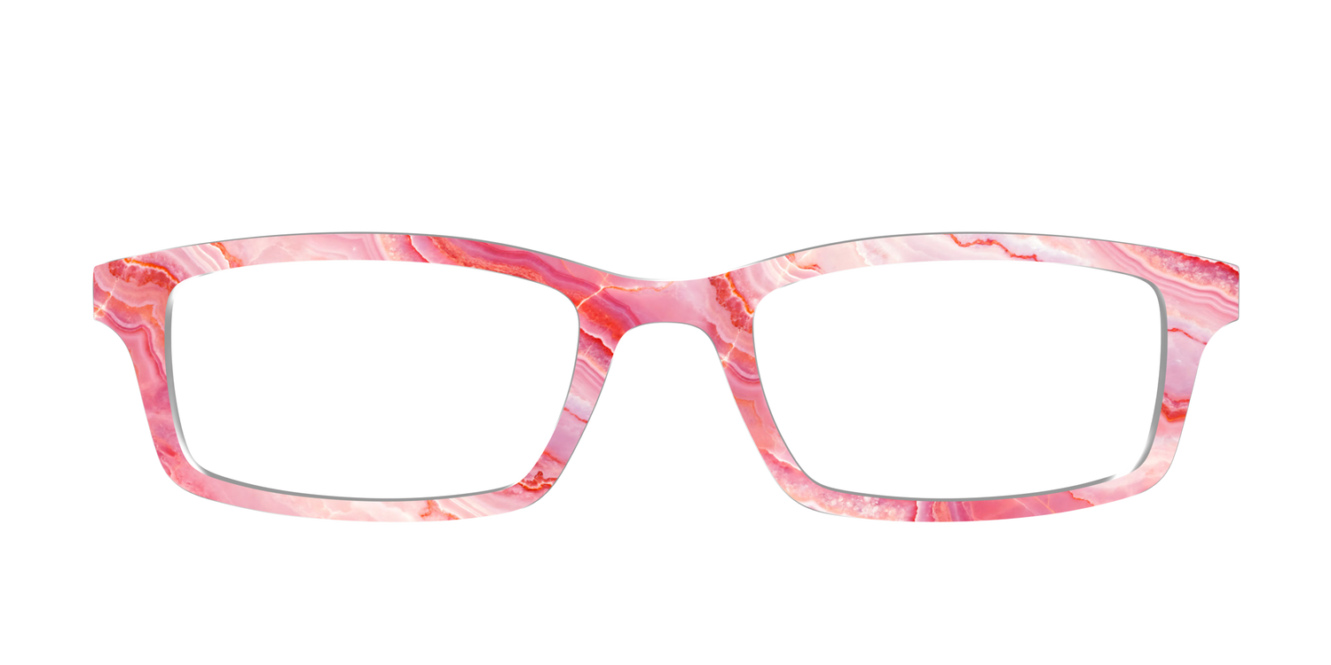 The Rose Quartz Geode - Front Top Image - Pair Eyewear