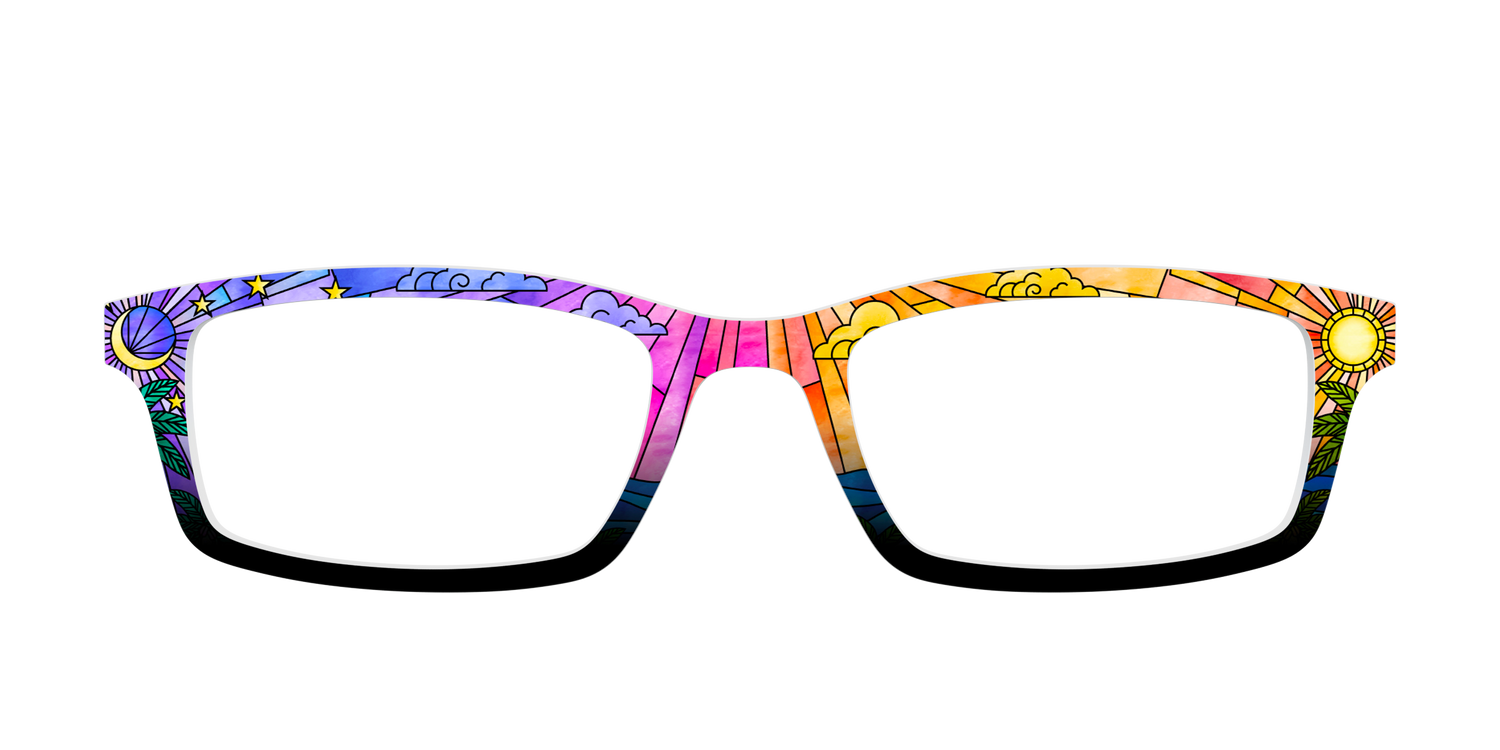 The Seaside Stained Glass - Front Top Image - Pair Eyewear