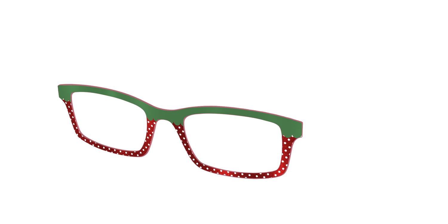 The Shimmer Strawberry - Angle Top Image - Pair Eyewear