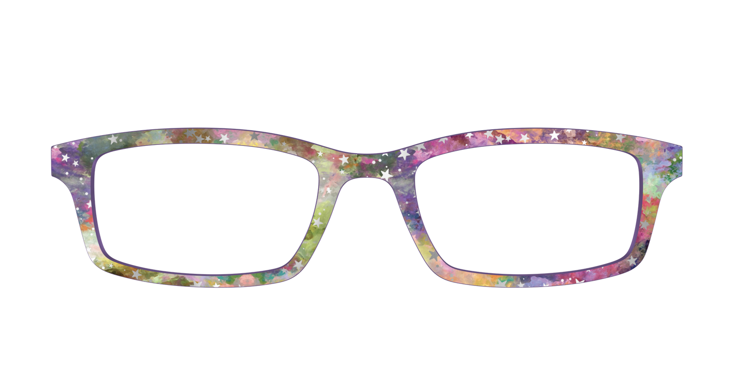 The Silver Foil Starry Sky - Front Top Image - Pair Eyewear