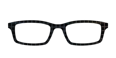The Silver Iridescent Grid - Front Top Thumbnail - Pair Eyewear