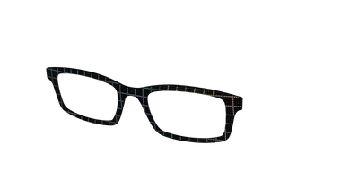 The Silver Iridescent Grid - Angle Top Thumbnail - Pair Eyewear
