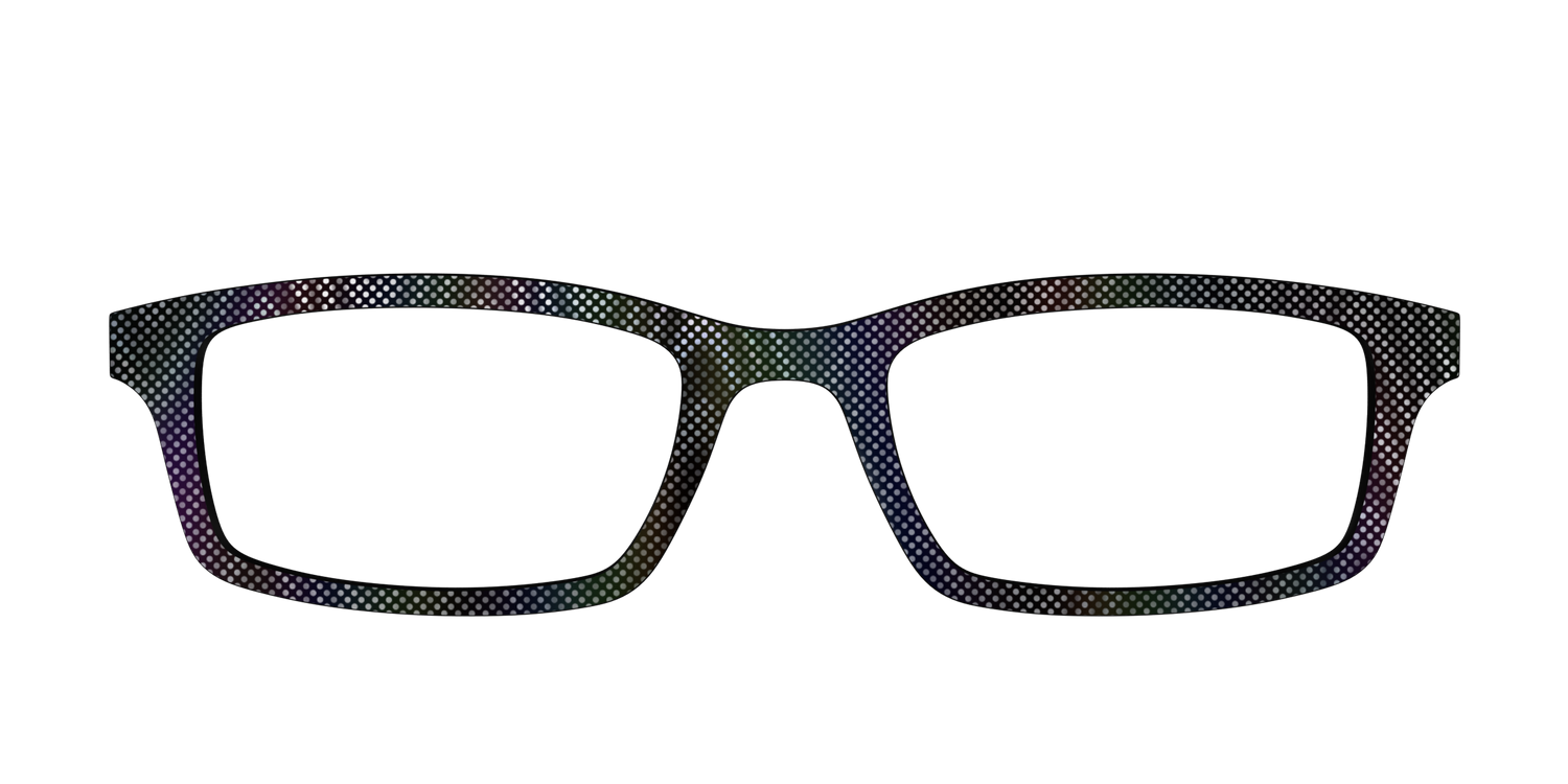 The Silver Iridescent Ripple - Front Top Image - Pair Eyewear