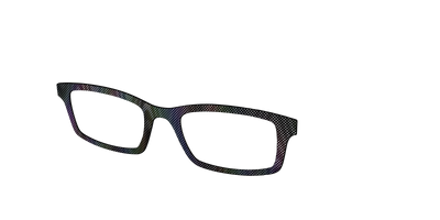 The Silver Iridescent Ripple - Angle Top Thumbnail - Pair Eyewear