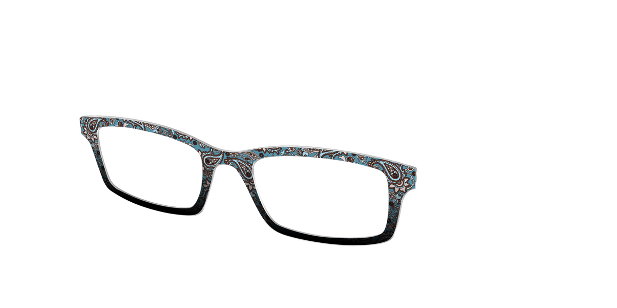 The Slate Paisley - Angle Top Image - Pair Eyewear