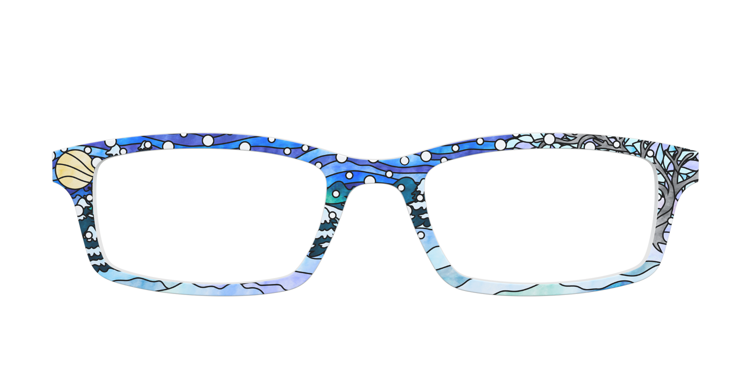 The Snowscape Stained Glass - Front Top Image - Pair Eyewear