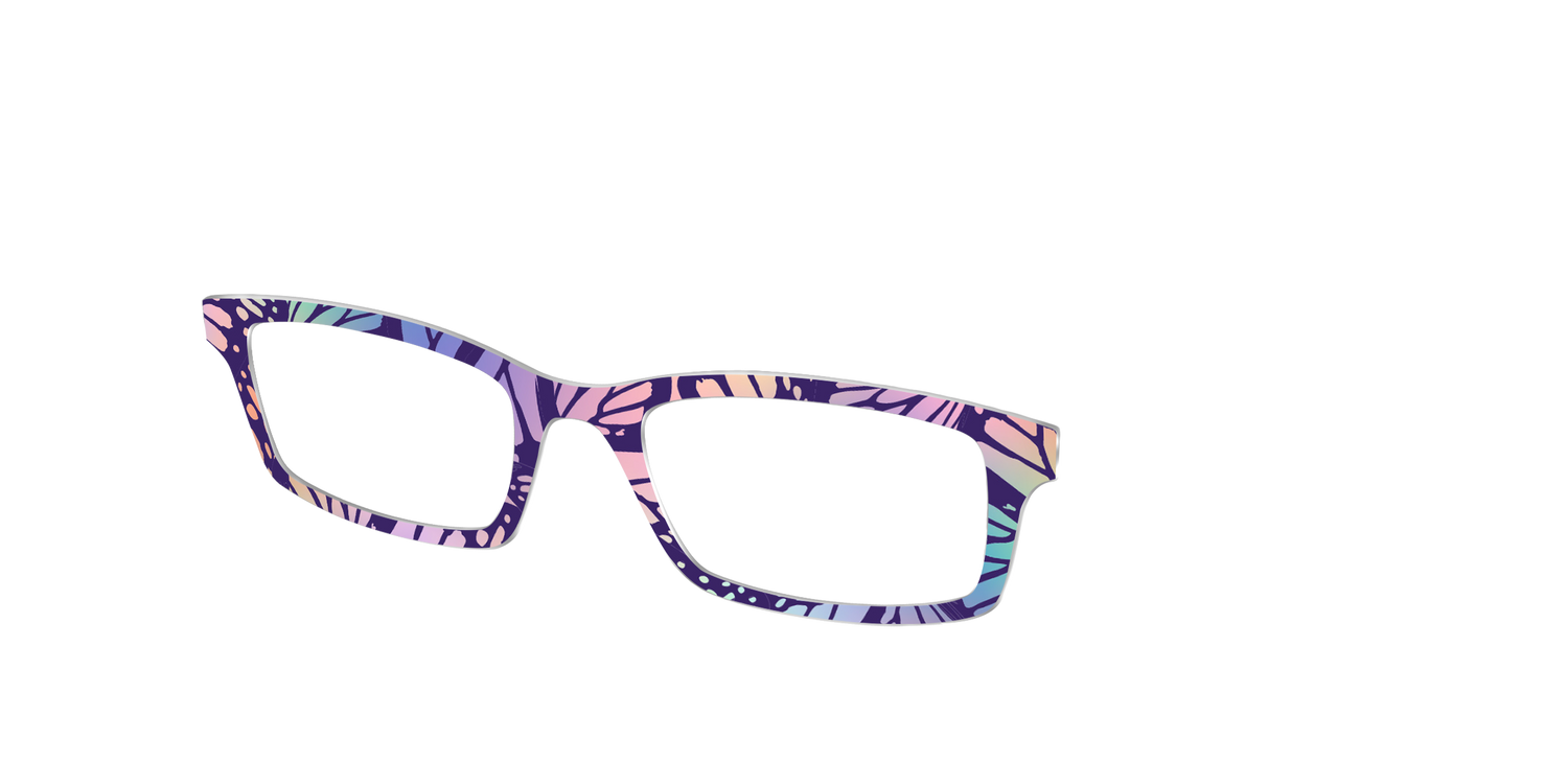 The Sorbet Wings Mosaic - Angle Top Image - Pair Eyewear