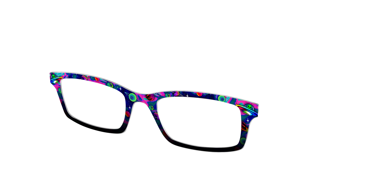 The Space Invasion Marble - Angle Top Image - Pair Eyewear