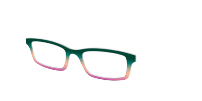 The Spruce to Rosewood Gradient - Angle Top Thumbnail - Pair Eyewear