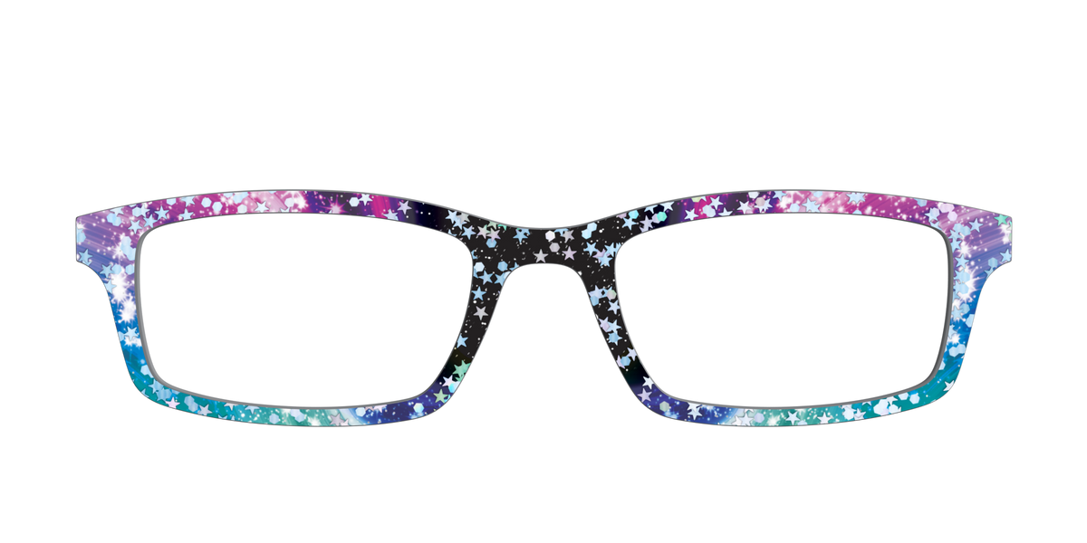 The Stella Nebula with Star Glitter - Front Top Image - Pair Eyewear