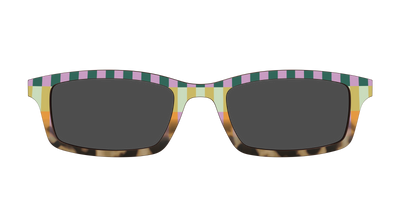 The Polarized Summer Stripes Tortoise Sun Top - Front Top Thumbnail - Pair Eyewear