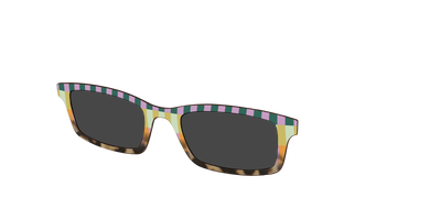 The Polarized Summer Stripes Tortoise Sun Top - Angle Top Thumbnail - Pair Eyewear