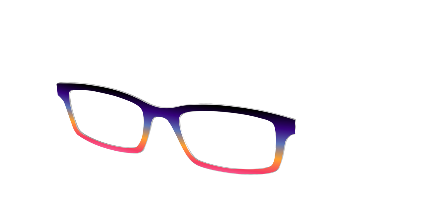 The Summer Sundown Gradient - Angle Top Image - Pair Eyewear