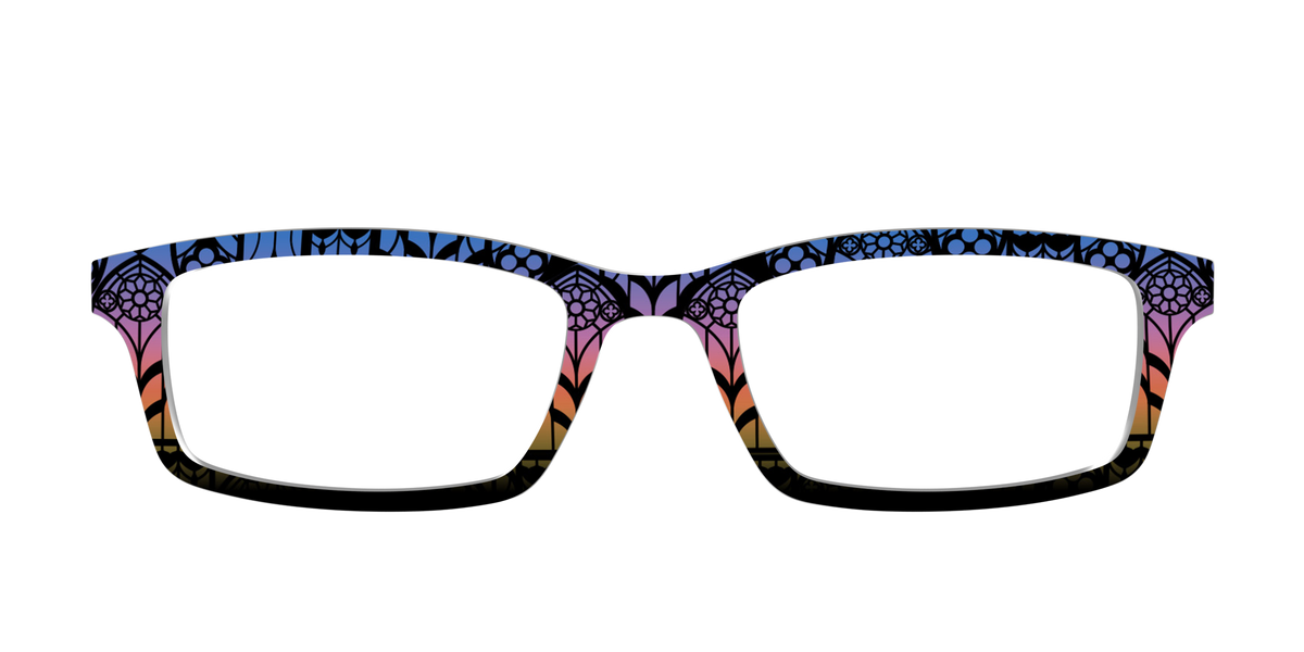 The Sunset Stained Glass - Front Top Image - Pair Eyewear
