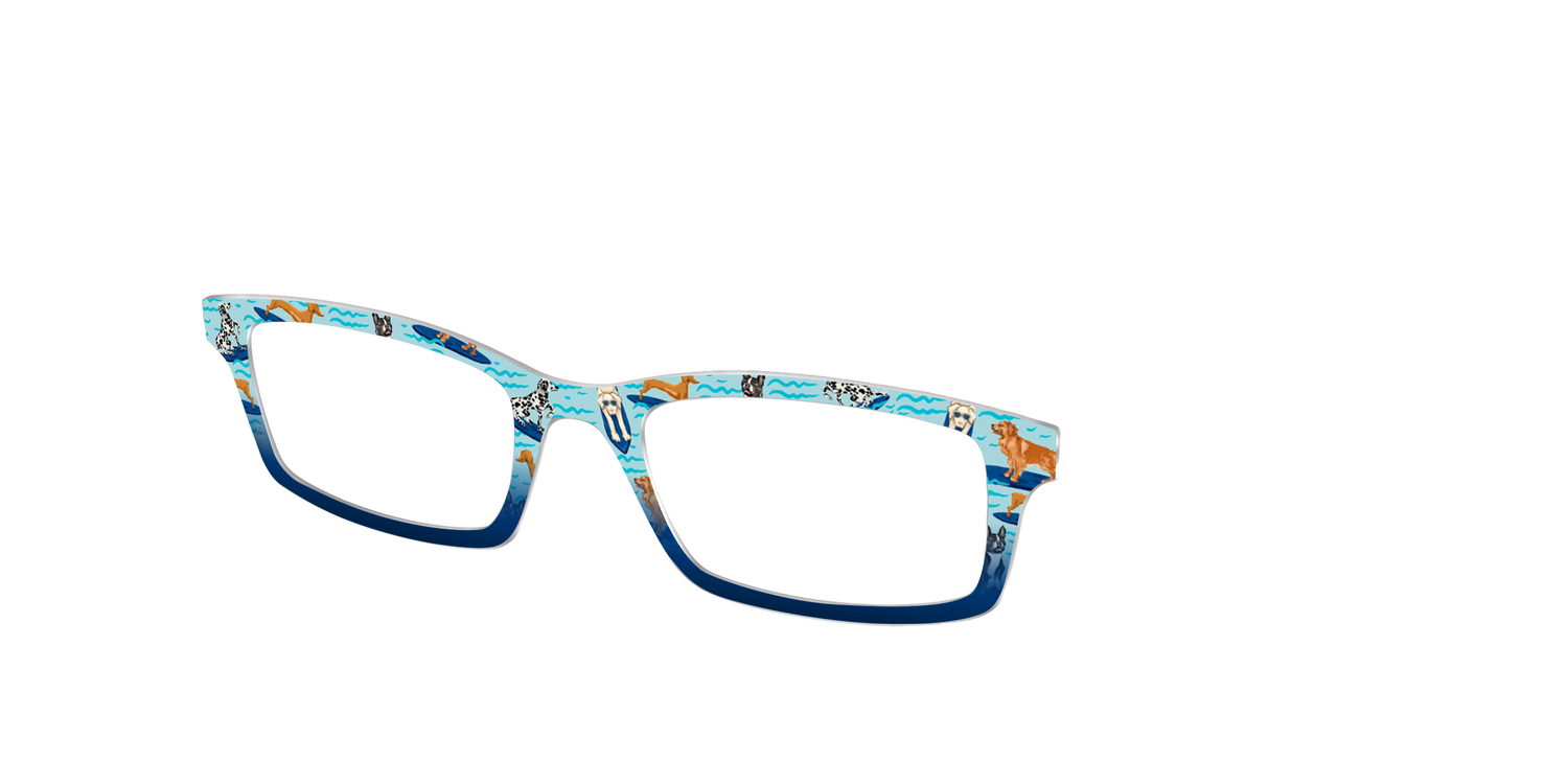 The Surf's Up Pups - Angle Top Image - Pair Eyewear