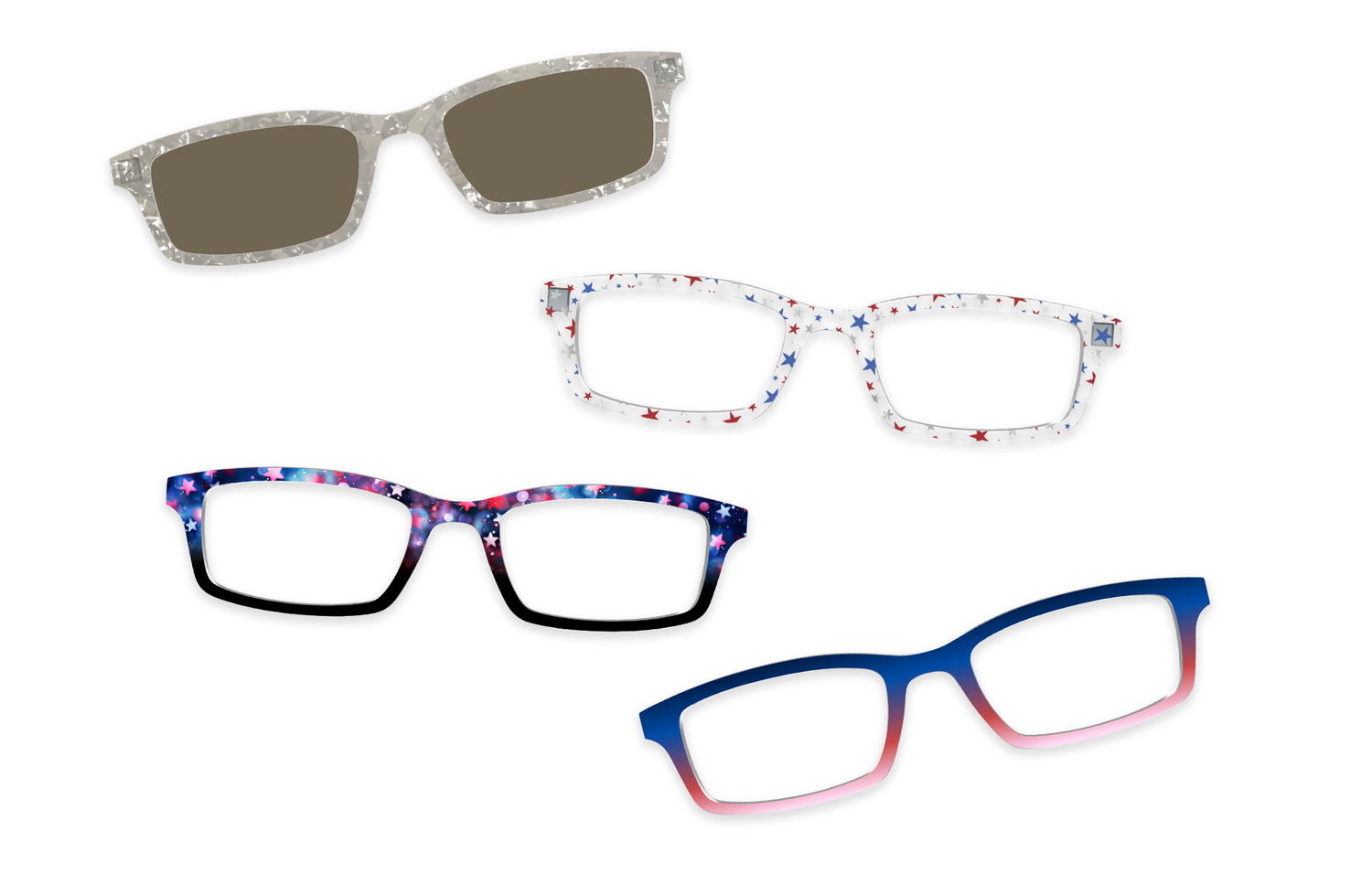 The Red White & Celebrate Topper Set - Product Image 5 - Pair Eyewear