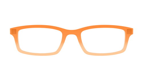The Tangerine to Creamsicle Gradient Crystal - Pair Eyewear
