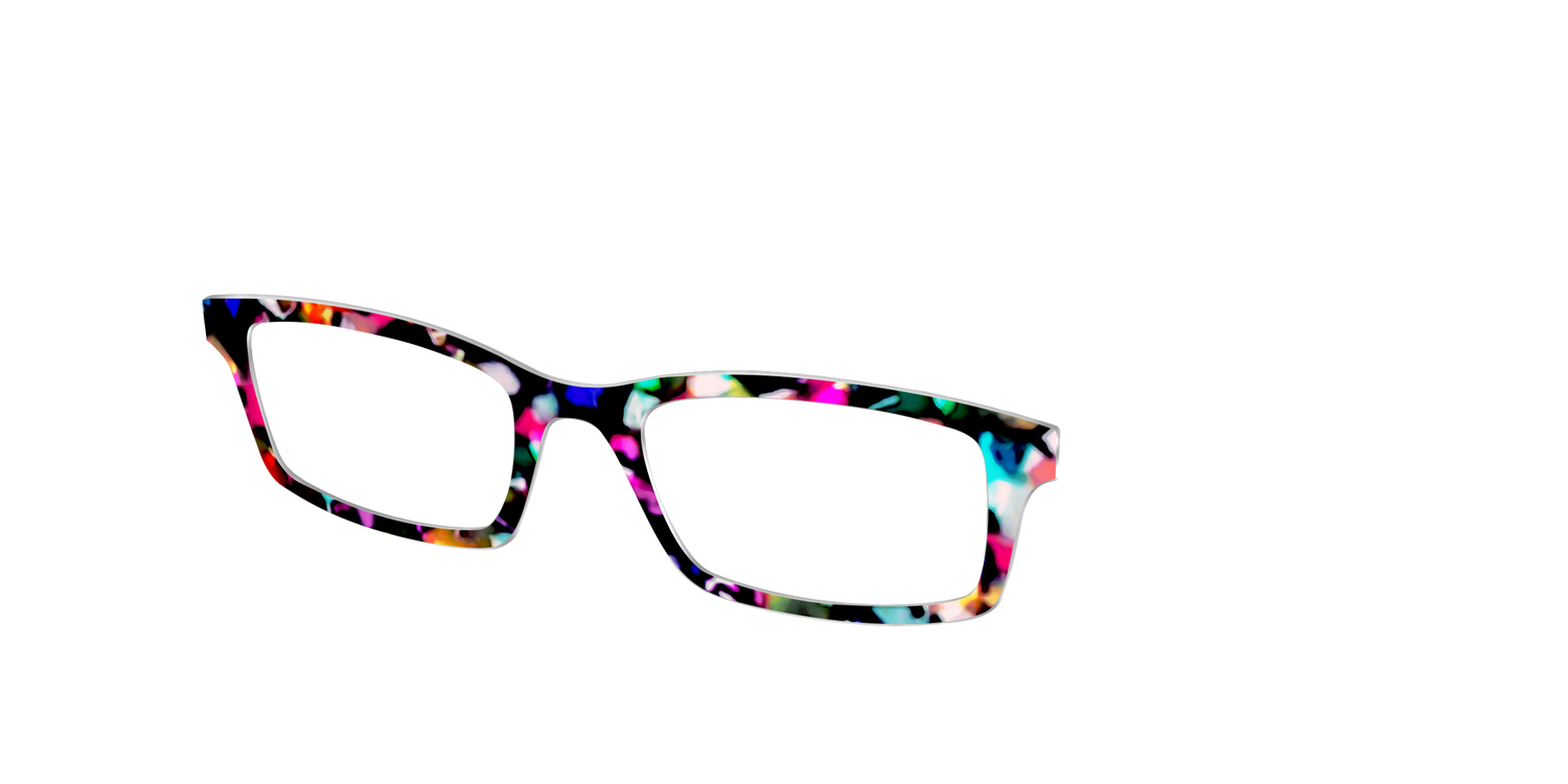 The Technicolor Tortoise - Angle Top Image - Pair Eyewear