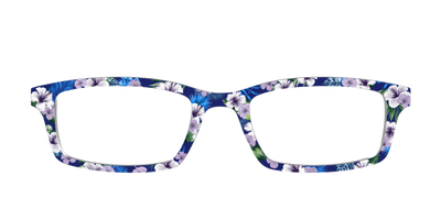 The Tropical Blue Blossoms - Front Top Thumbnail - Pair Eyewear